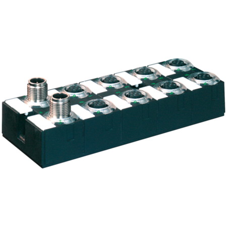 MURR ELEKTRONIK CUBE67 I/O COMPACT MODULE, 16 multifunction channels, Cube67 DIO16 C 8xM12 1, 6A 56640